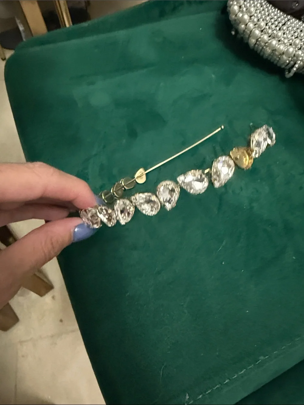 Crystal Jeweled Headband - Clear Crystal Accents - NEVER WORN BRAND NEW